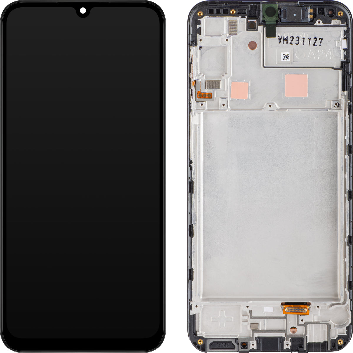 Display mit Touchscreen Samsung Galaxy A24 4G A245, mit Rahmen, Schwarz, Swap GH82-31240A