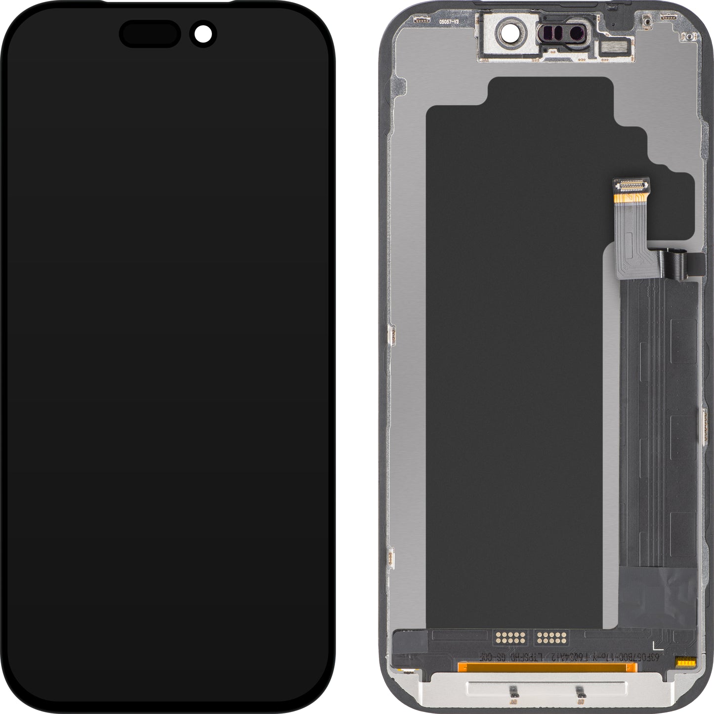 Display mit Touchscreen ZY für Apple iPhone 17 Pro, mit Rahmen, LCD In-Cell IC Movable Version, Schwarz