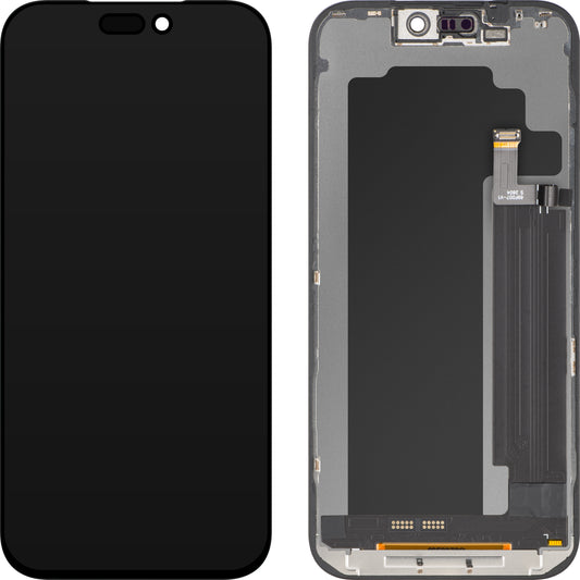 Display mit Touchscreen ZY für Apple iPhone 17 Pro Max, mit Rahmen, LCD In-Cell IC Movable Version, Schwarz