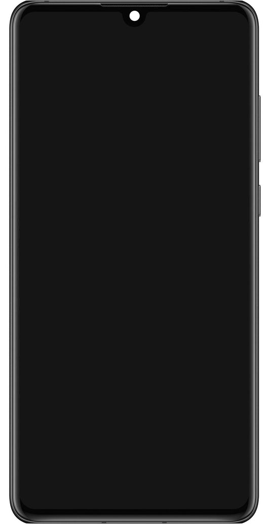 Touchscreen Display Huawei P30, mit Rahmen und Akku, Schwarz, Service Pack 02354HLT
