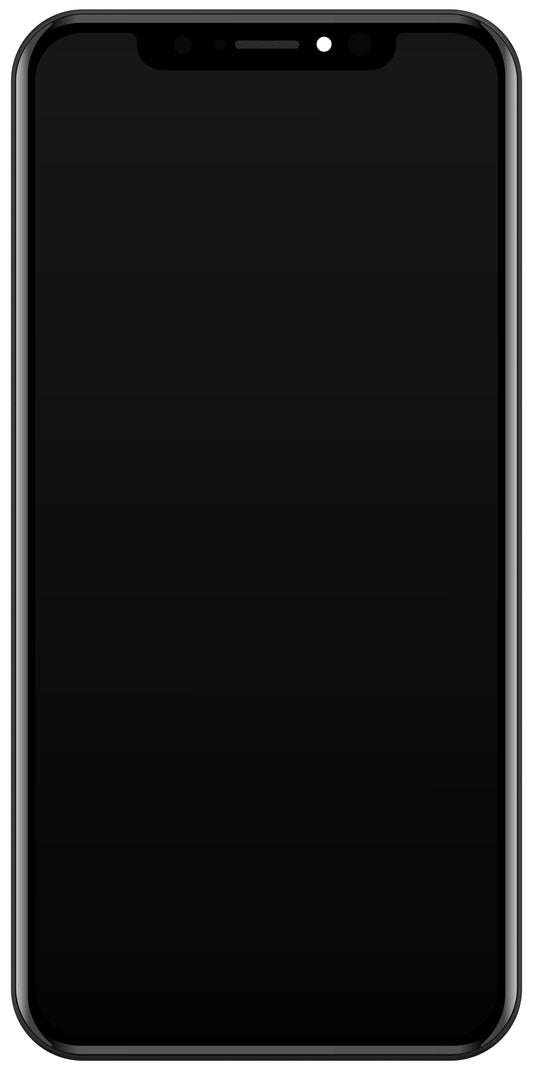 Touchscreen Display JK für Apple iPhone X, mit Rahmen, In-Cell LCD Version, Schwarz