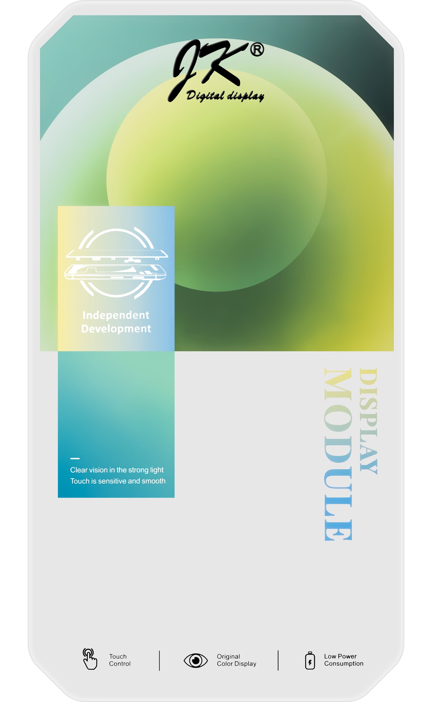 Touchscreen Display JK für Apple iPhone X, mit Rahmen, In-Cell LCD Version, Schwarz