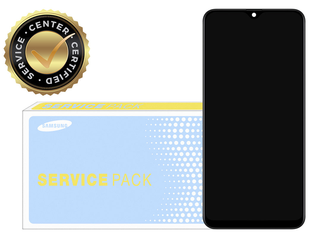 Samsung Galaxy Galaxy A30s A307 Touchscreen-Display, mit Rahmen, schwarz, Service Pack GH82-2111190A