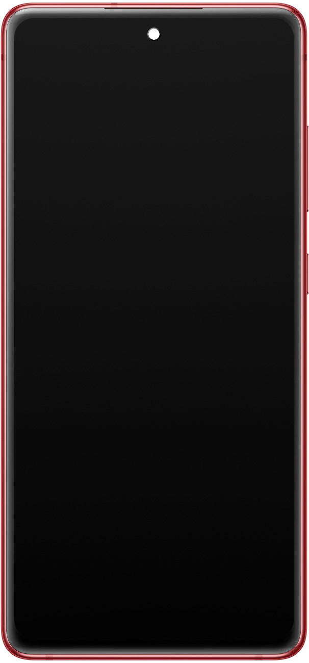 Touchscreen Display Samsung Galaxy S20 FE G780, with Frame, Red, Service Pack GH82-24219E