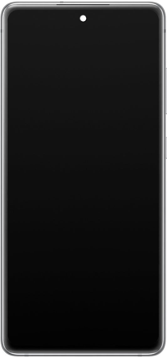 Touchscreen Display Samsung Galaxy S20 FE 5G G781, mit Rahmen, Weiß, Service Pack GH82-24214B