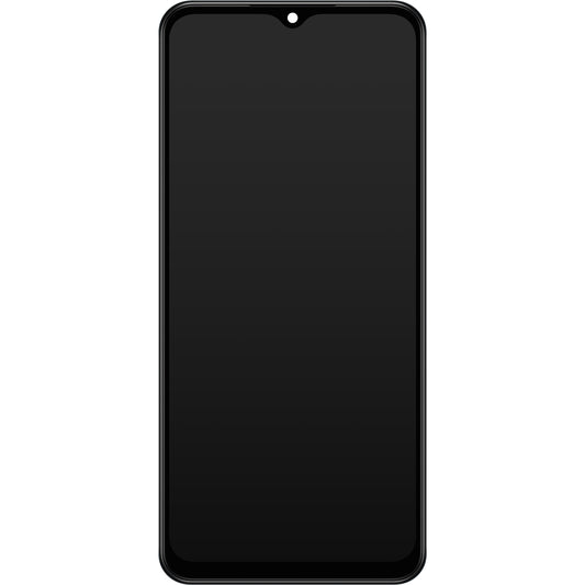 Touchscreen Display Samsung Galaxy M13 M135, mit Rahmen, Schwarz, Service Pack GH82-29132A