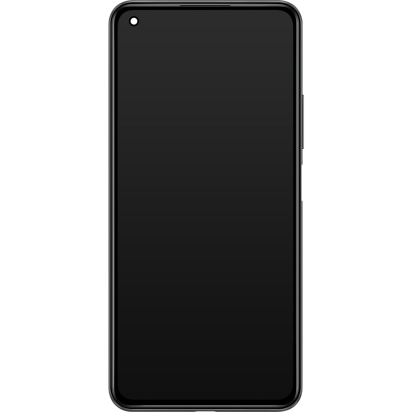 Display / Touchscreen für Xiaomi 11 Lite 5G NE | mit Rahmen | Schwarz (Truffle Black) | Service Pack