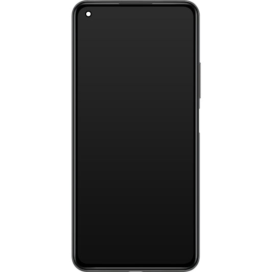 Display / Touchscreen für Xiaomi 11 Lite 5G NE | mit Rahmen | Schwarz (Truffle Black) | Service Pack