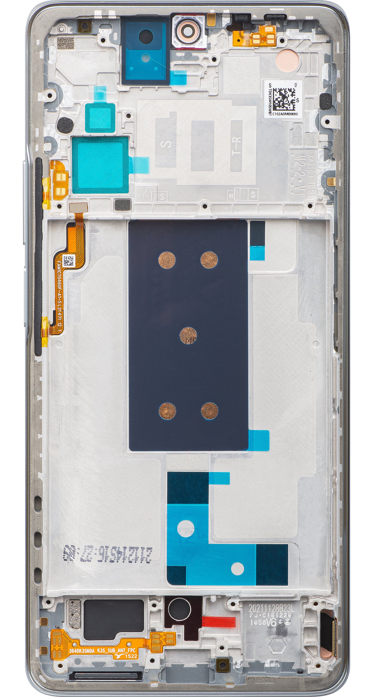 Display / Touchscreen für Xiaomi 11T | mit Rahmen | Grau | Service Pack