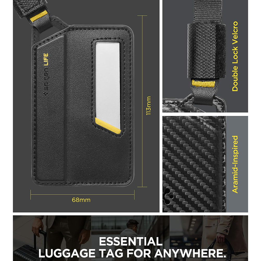 Handgepäck-/Kofferetikett Spigen Luggage Tag LF510, Schwarz AHP09776