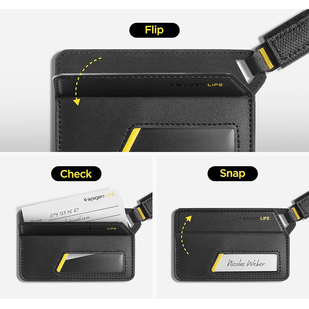 Handgepäck-/Kofferetikett Spigen Luggage Tag LF510, Schwarz AHP09776