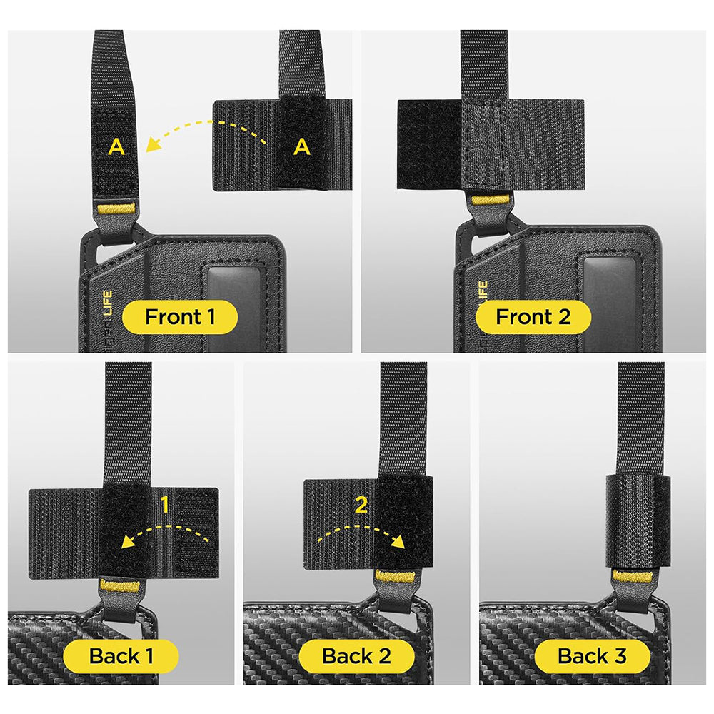 Handgepäck-/Kofferetikett Spigen Luggage Tag LF510, Schwarz AHP09776