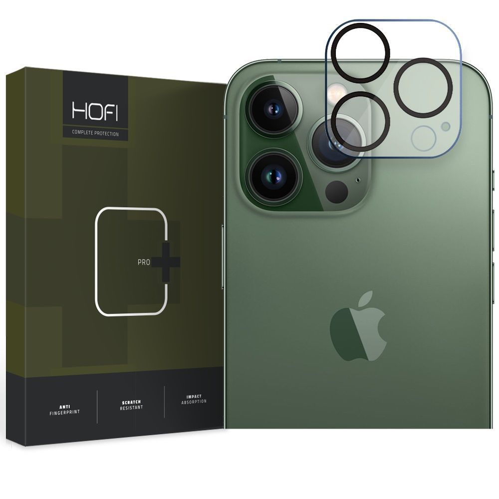 Schutzfolie HOFI CAM PRO+ für die Rückkamera des Apple iPhone 15 Pro Max / 15 Pro, gehärtetes Glas, Schwarz