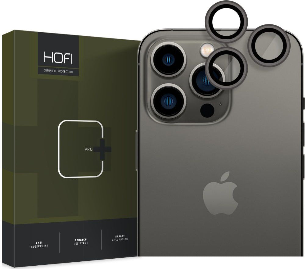 Schutzfolie für die Rückkamera Tech-Protect CamRing PRO+ für Apple iPhone 14 Pro Max / 14 Pro, Gehärtetes Glas, Schwarz