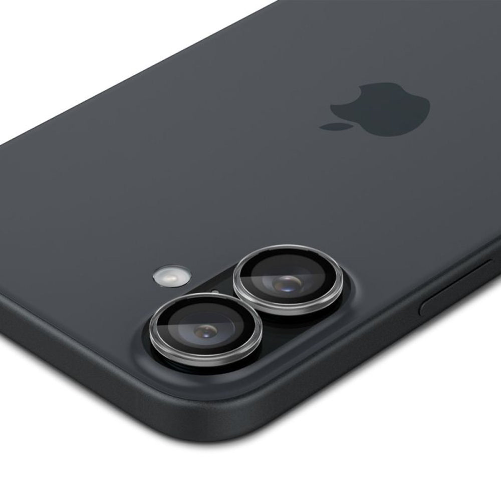 Schutzfolie für die Rückkamera Spigen GlastR EZ FIT Optik Pro für Apple iPhone 17 / 16 Plus / 16, Gehärtetes Glas, Set mit 2 Stück, Transparent