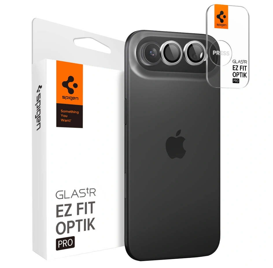 Schutzfolie Rückkamera Spigen GlastR EZ FIT Optik Pro für Apple iPhone 17 Air, Gehärtetes Glas, Silber AGL10132