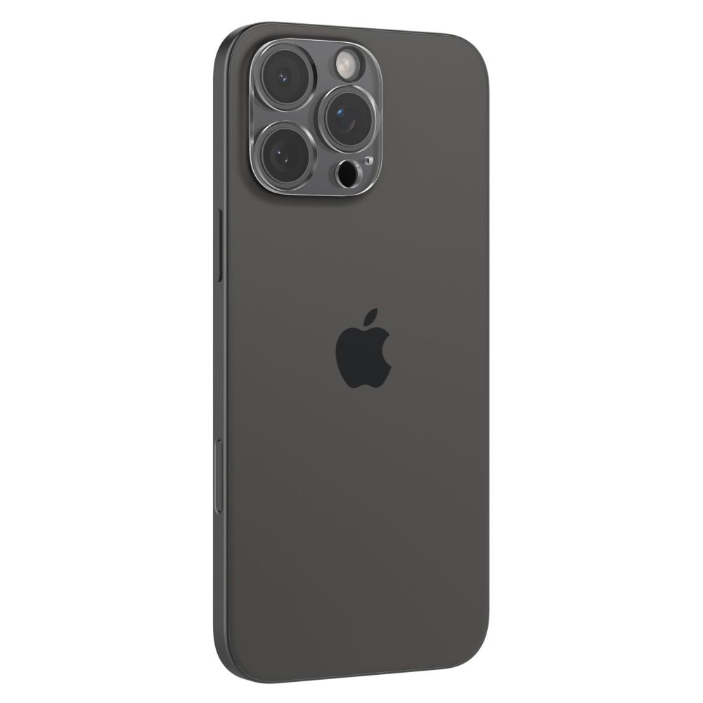 Schutzfolie für die Rückkamera Spigen GlastR Optik für Apple iPhone 16 Pro Max, gehärtetes Glas, Set mit 2 Stück, Transparent AGL05761
