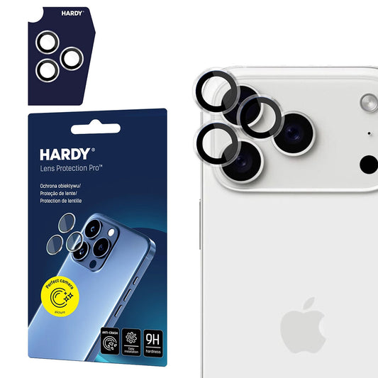 Schutzfolie 3MK Hardy Protection Pro für die Rückkamera des Apple iPhone 17 Pro Max / 17 Pro, gehärtetes Glas, Transparent