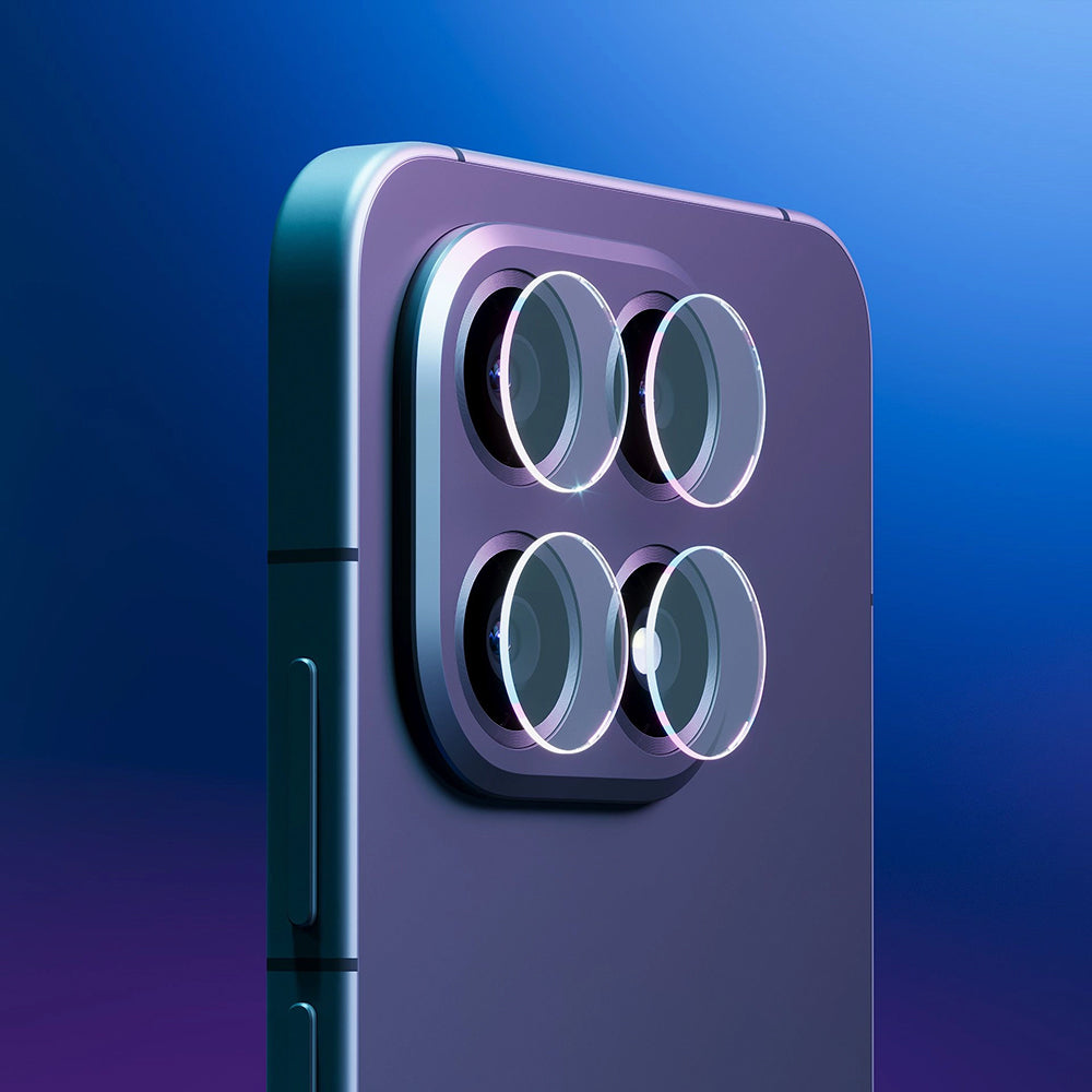 Schutzfolie für die Rückkamera 3MK Protection für Oppo Find X9 Pro, gehärtetes Glas, Set mit 4 Stücken, Transparent