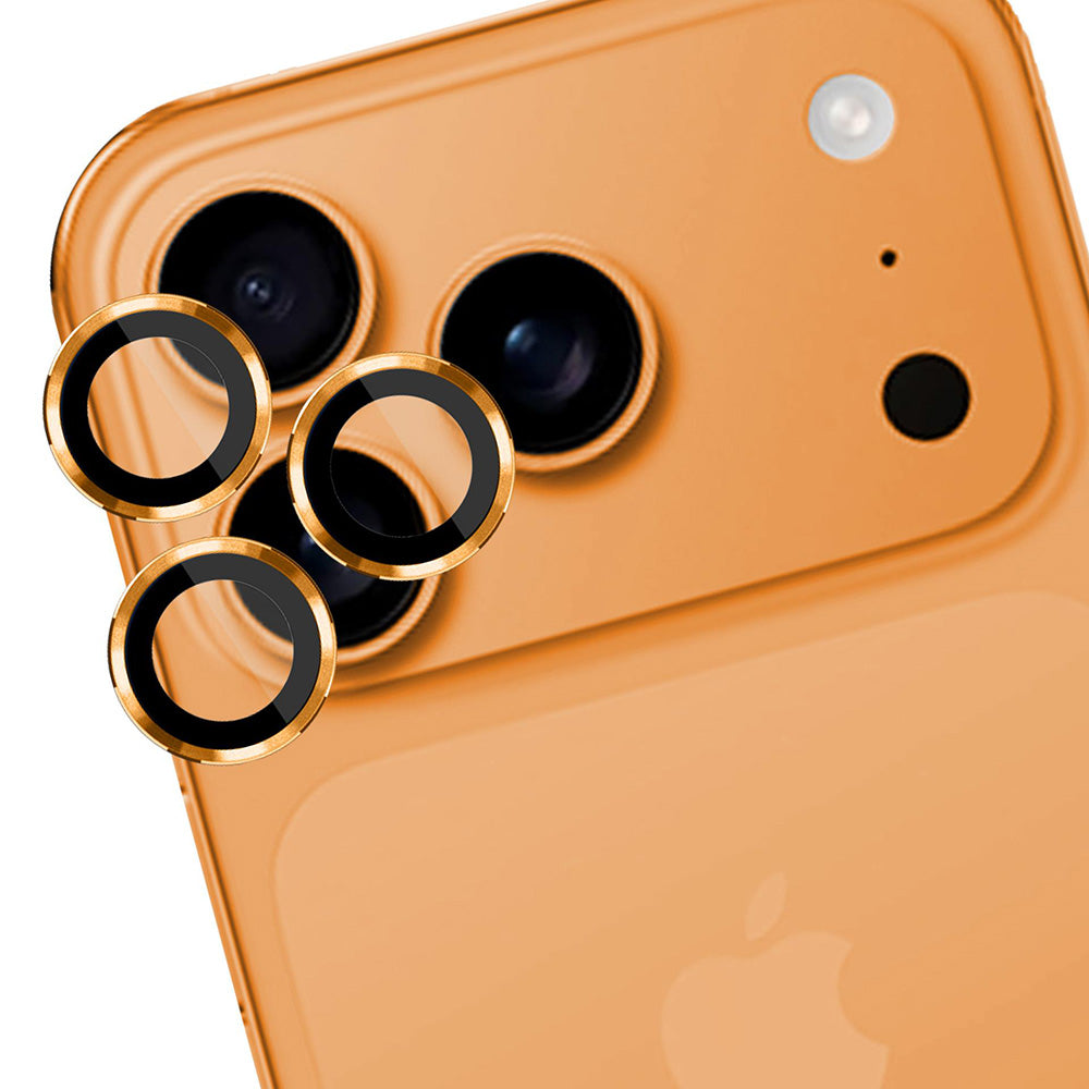 Schutzfolie Rückkamera 3MK Protection Pro für Apple iPhone 17 Pro Max / 17 Pro, Gehärtetes Glas, Orange