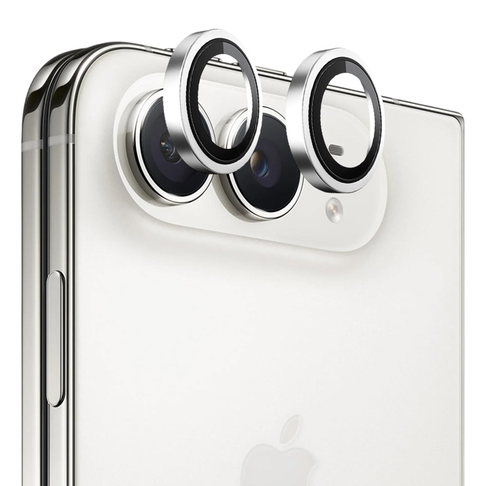 Blueo 99 entspiegelte HD-Schutzfolie für die Rückkamera des Apple iPhone Duo, gehärtetes Glas, Silberfarben