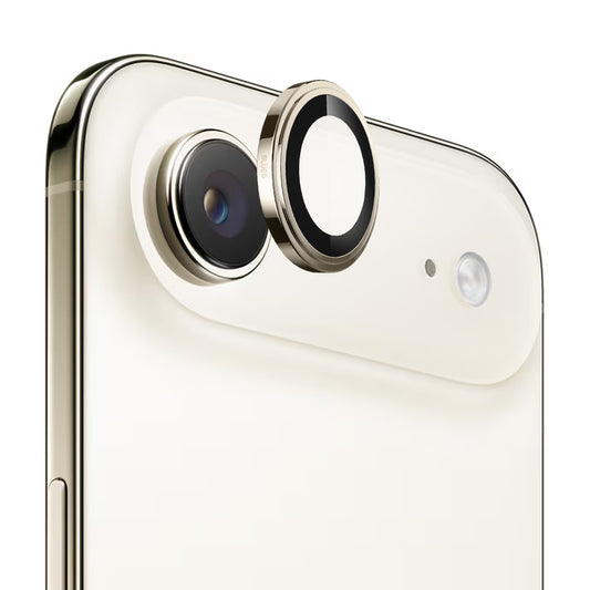 Schutzfolie Blueo Sapphire Crystal für die Rückkamera des Apple iPhone 17 Air, gehärtetes Glas, Goldfarben