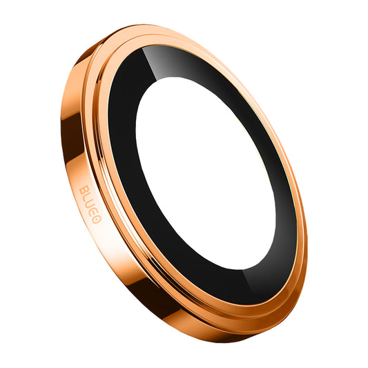 Blueo Sapphire Crystal Rear Camera Protection Film for Apple iPhone 17 Pro Max / 17 Pro, Tempered Glass, Orange