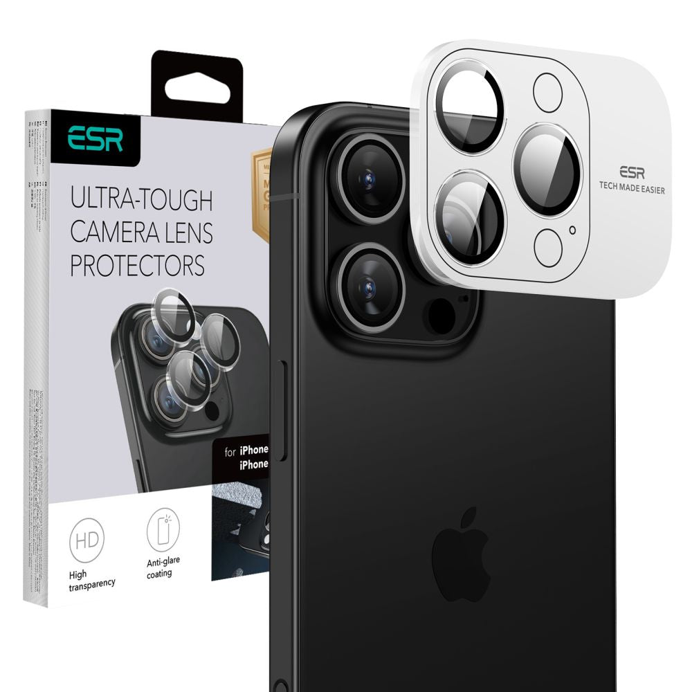 Schutzfolie für die Rückkamera ESR Armorite für Apple iPhone 18 Pro / 18 Pro Max, gehärtetes Glas, transparent