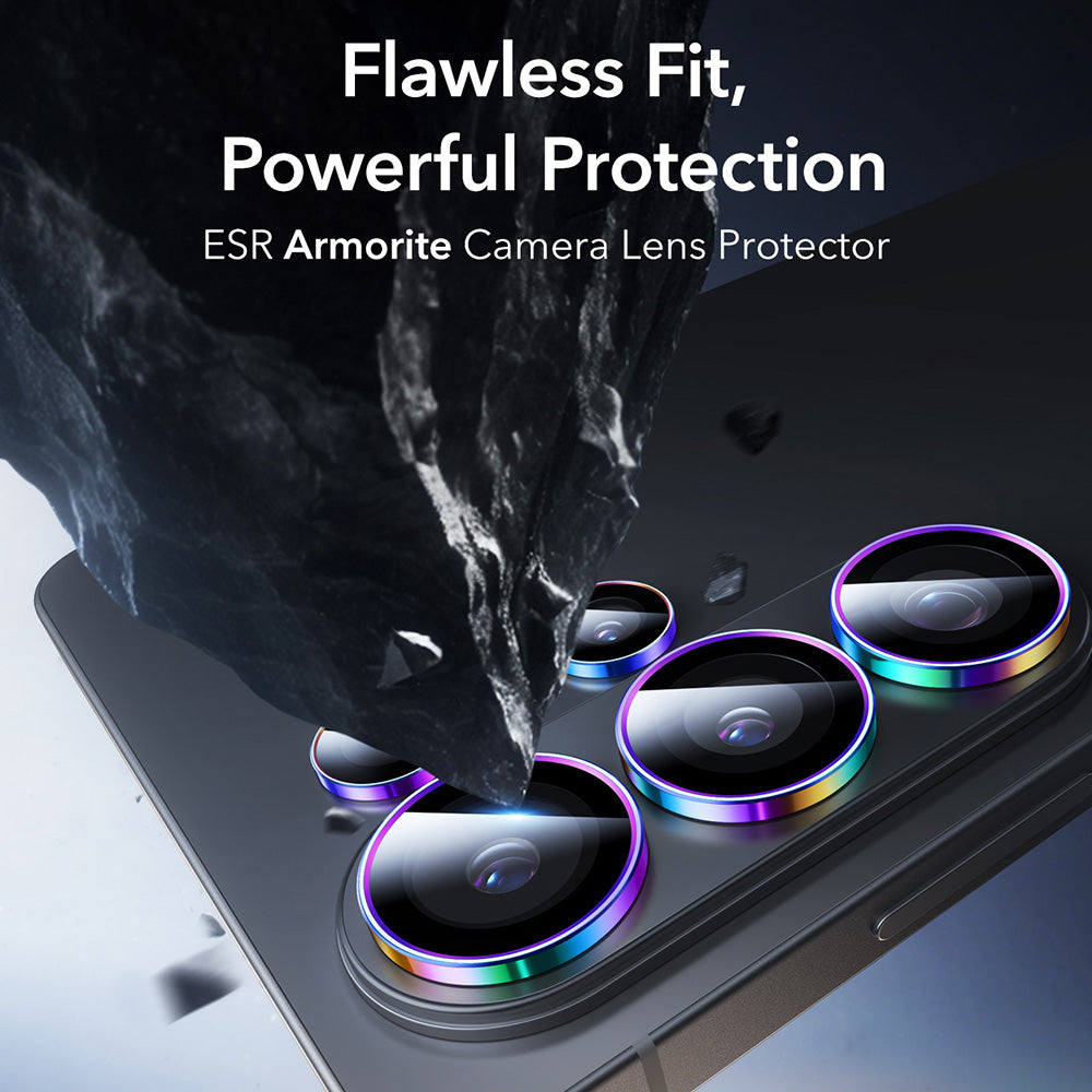 Schutzfolie ESR Armorite für die Rückkamera des Samsung Galaxy S26 Ultra S948, gehärtetes Glas, Mehrfarbig