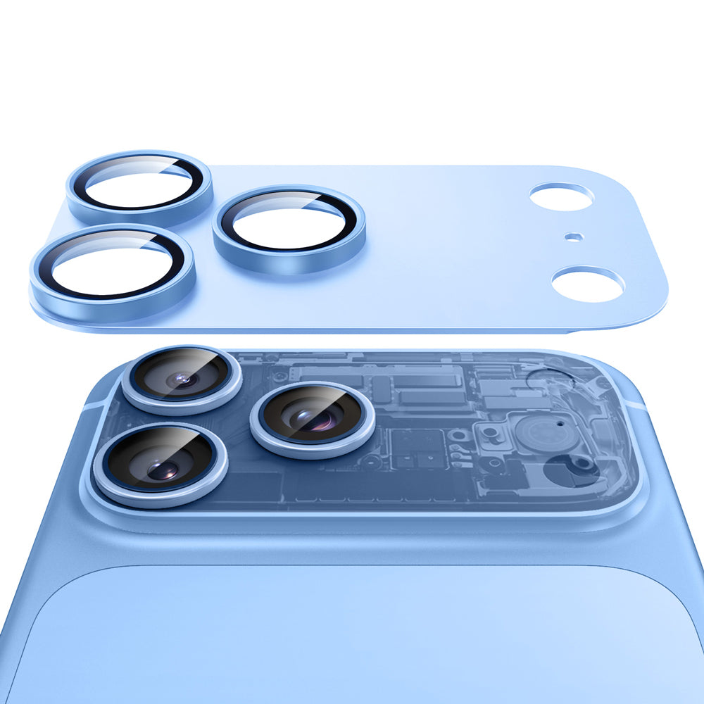 ESR Armorite Pro Rückkamera-Schutzfolie für Apple iPhone 18 Pro, gehärtetes Glas, Blau