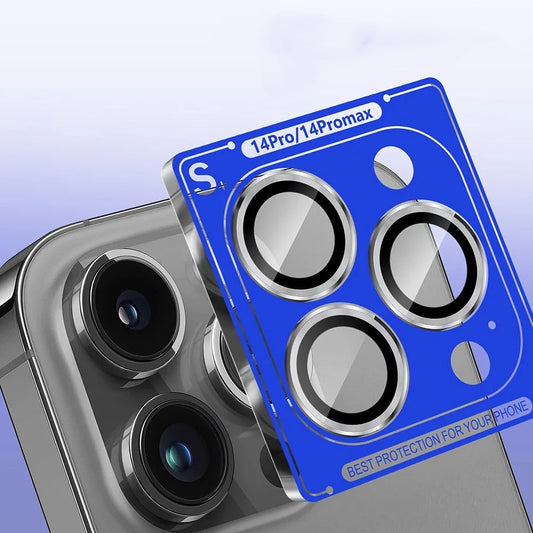 Schutzfolie für die Rückkamera Lito S+ für Apple iPhone 14 Pro, gehärtetes Glas, silberfarben