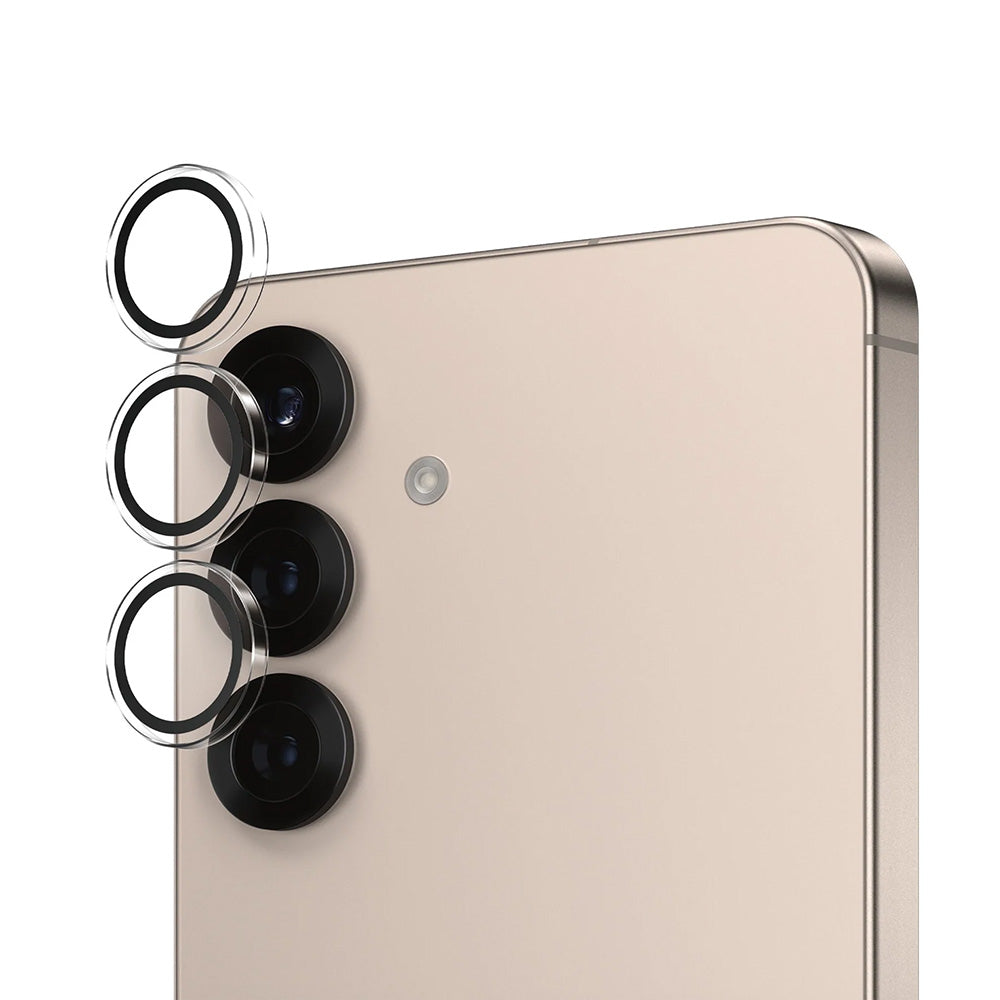 Schutzfolie PanzerGlass Hoops für die Rückkamera des Samsung Galaxy S25 S931, gehärtetes Glas, Transparent