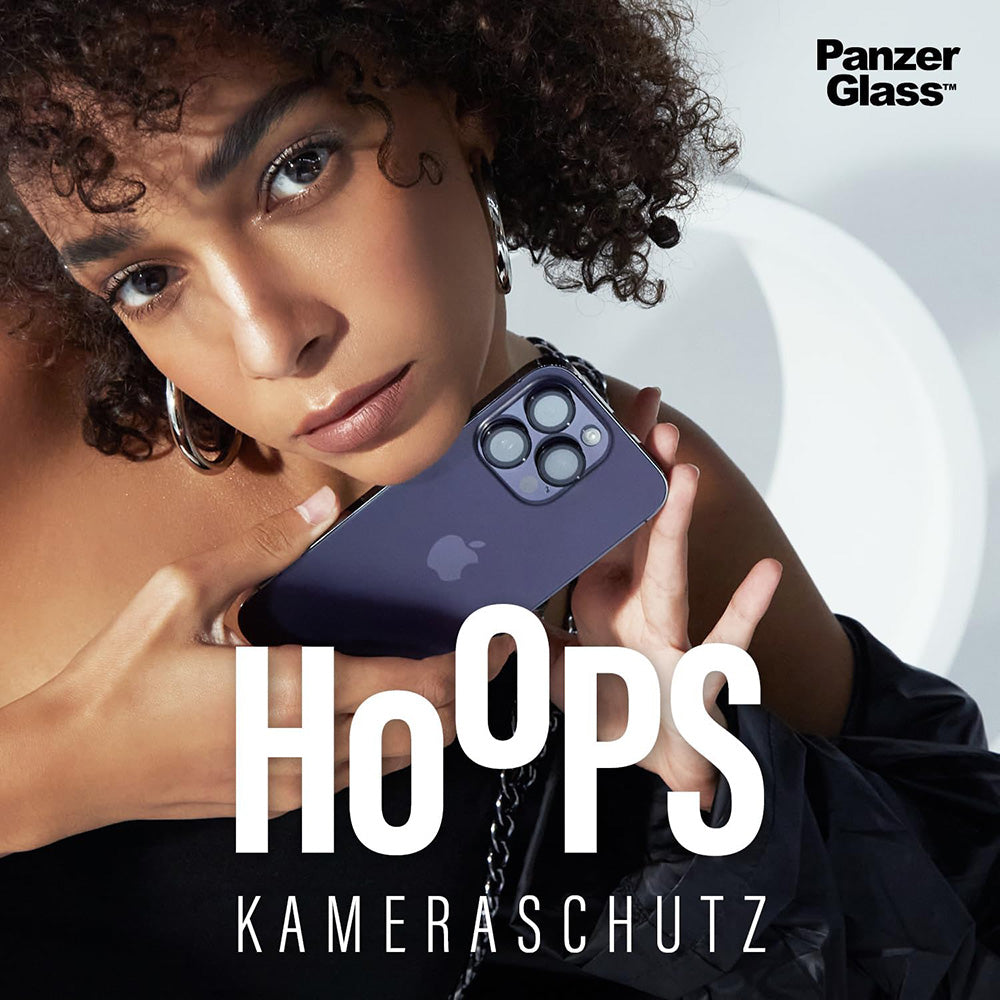 Schutzfolie PanzerGlass Hoops für die Rückkamera des Samsung Galaxy S25 S931, gehärtetes Glas, Transparent