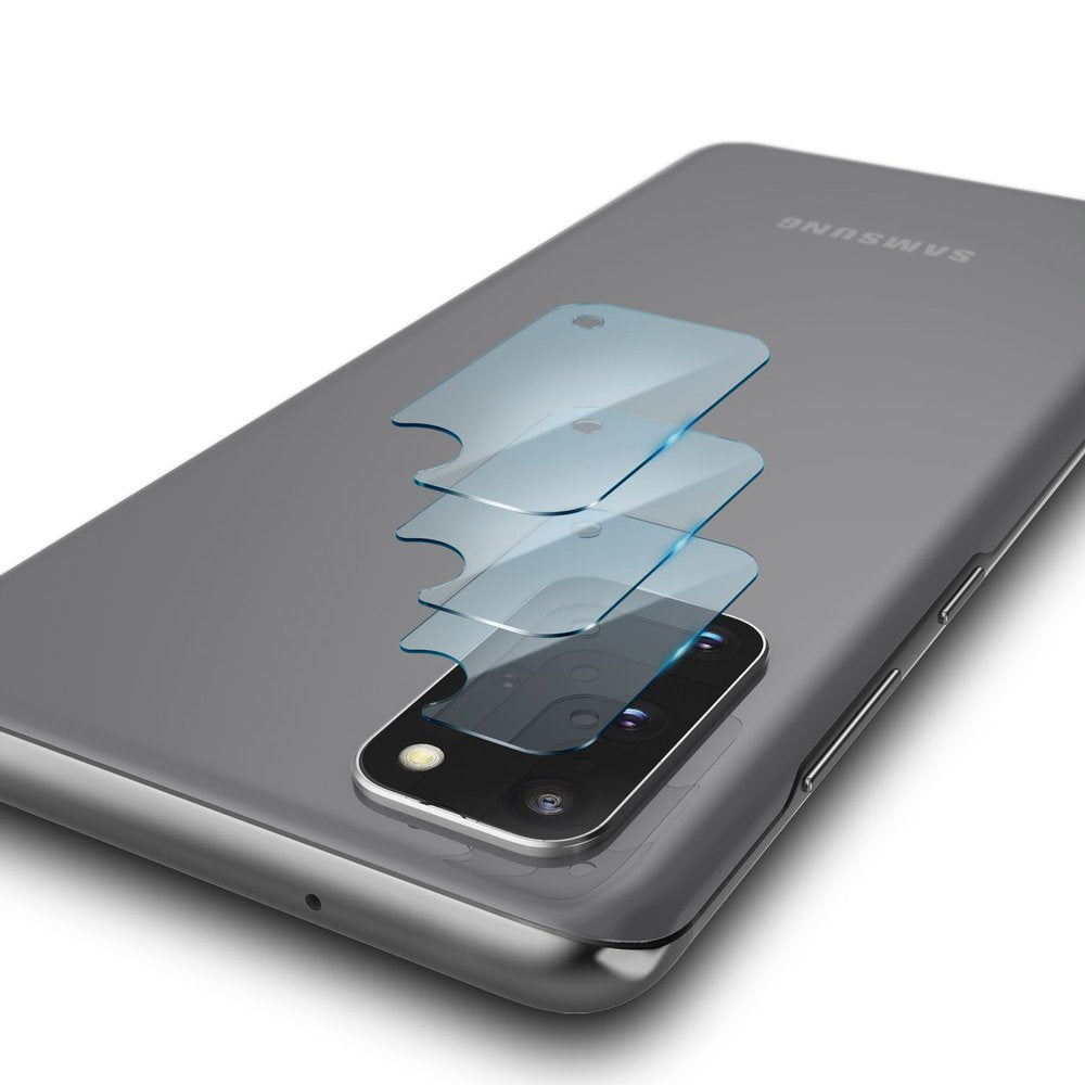 Ringke IDGL Rückkamera-Schutzfolie für Samsung Galaxy S20+ 5G G986 / S20+ G985, gehärtetes Glas, 3er-Set, transparent