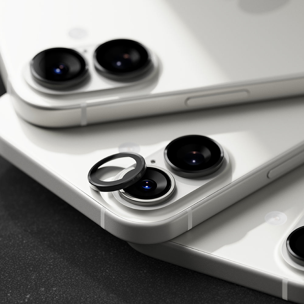 Schutzfolie Ringke für die Rückkamera des Apple iPhone 17, gehärtetes Glas, Schwarz