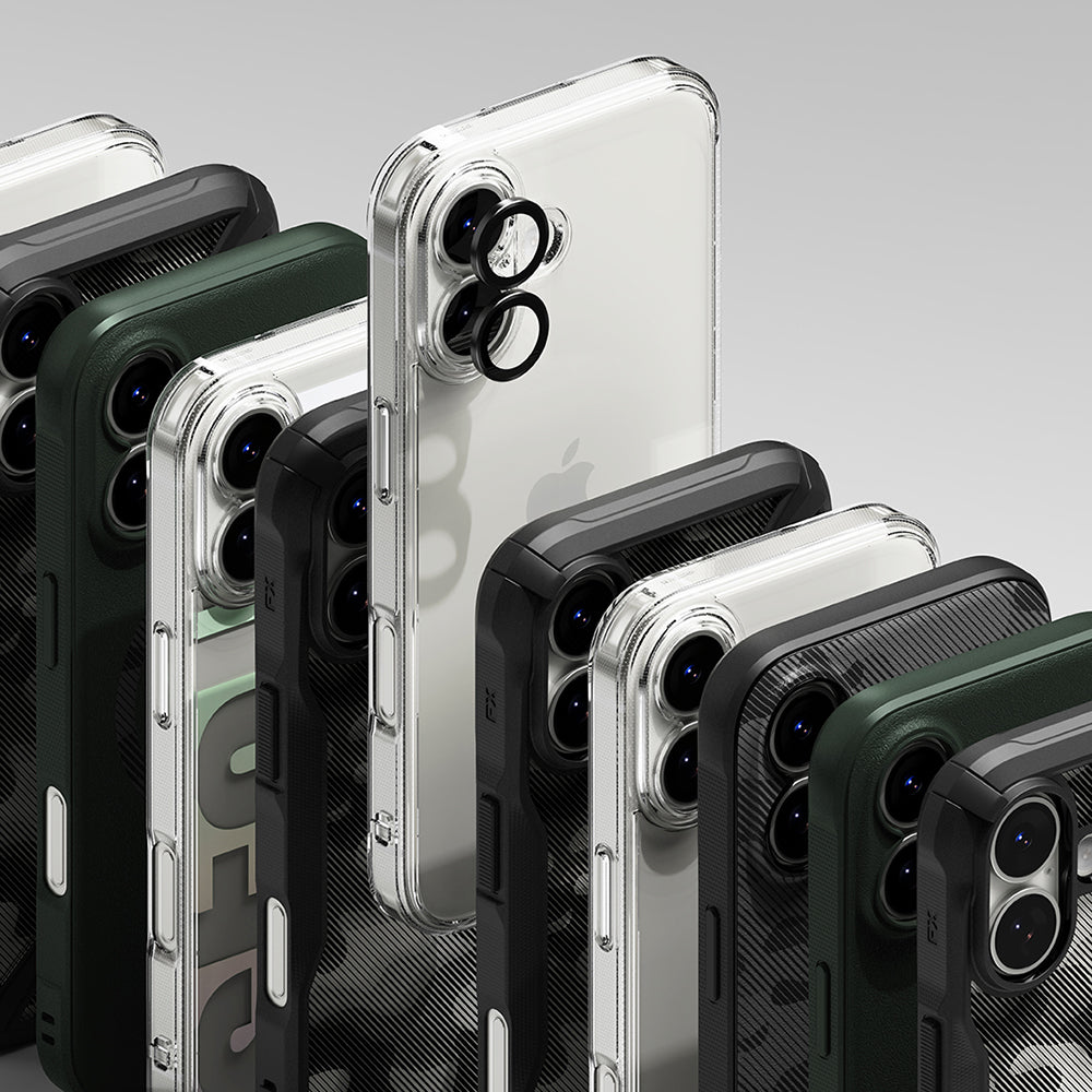 Schutzfolie Ringke für die Rückkamera des Apple iPhone 17, gehärtetes Glas, Schwarz