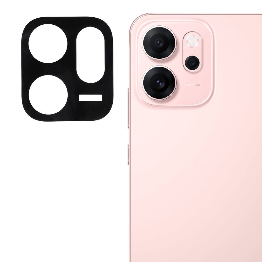 Techsuit Rückkamera-Schutzfolie für Oppo Reno14 FS 5G / Reno14 F, gehärtetes Glas, schwarz