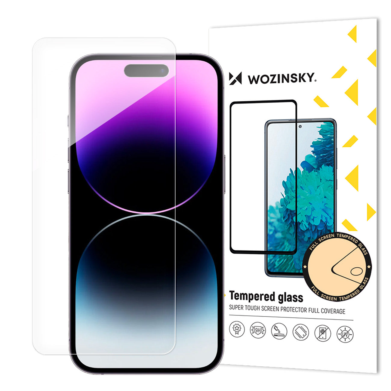 WZK Panzerglas für Apple iPhone 15 Pro | Full Glue | 9H