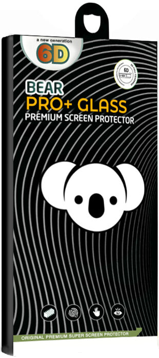Bear PRO+ Displayschutzfolie für Realme C75 5G / 14x, gehärtetes Glas, Full Glue, Schwarz