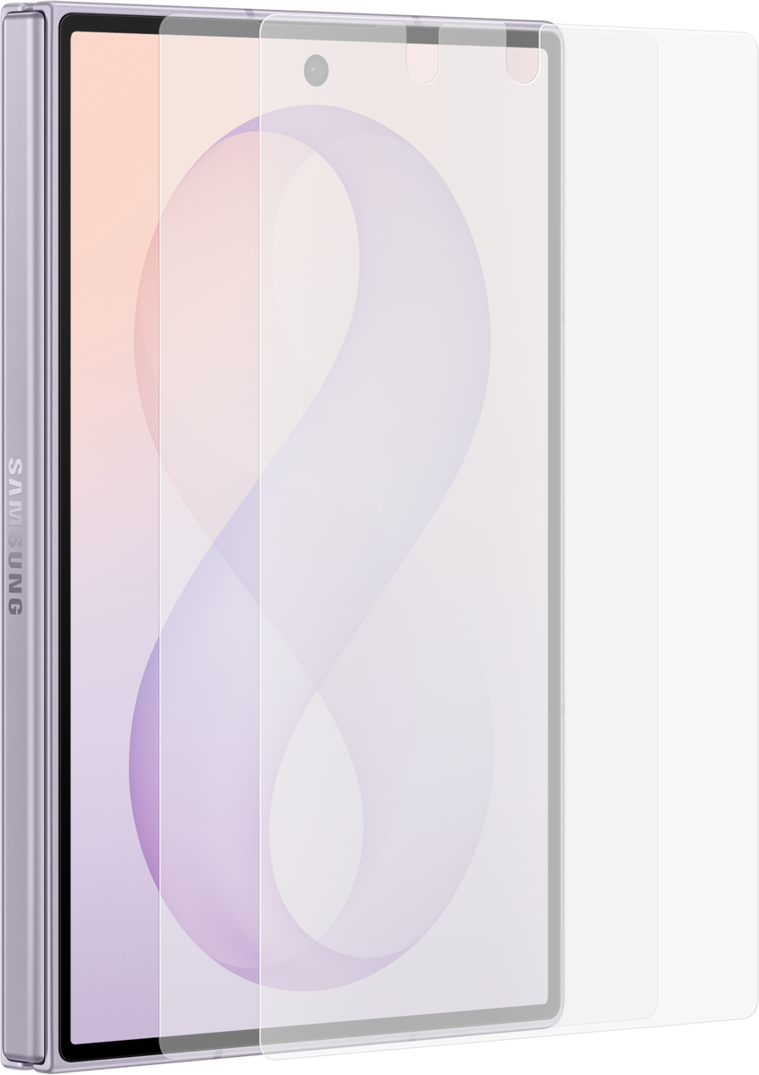 Außenbildschirm-Schutzfolie Anti-Reflex für Samsung Galaxy Z Fold8 F971, Kunststoff, 2 Stück Set EF-UF971CTEGWW
