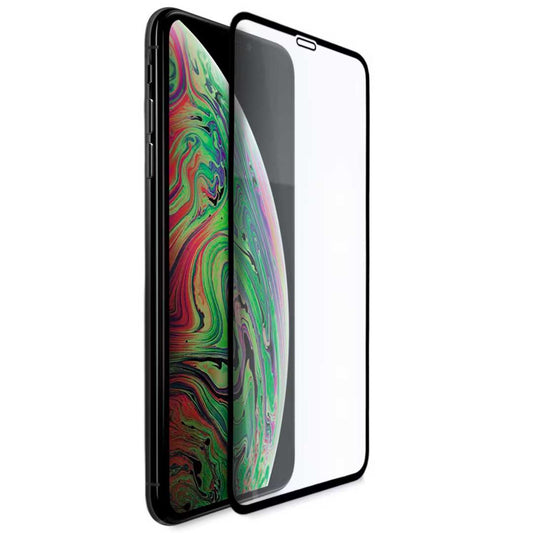 Displayschutzfolie Veason PRO für Apple iPhone XS Max, Glas geschützt, Vollverklebung, 6D, Schwarz