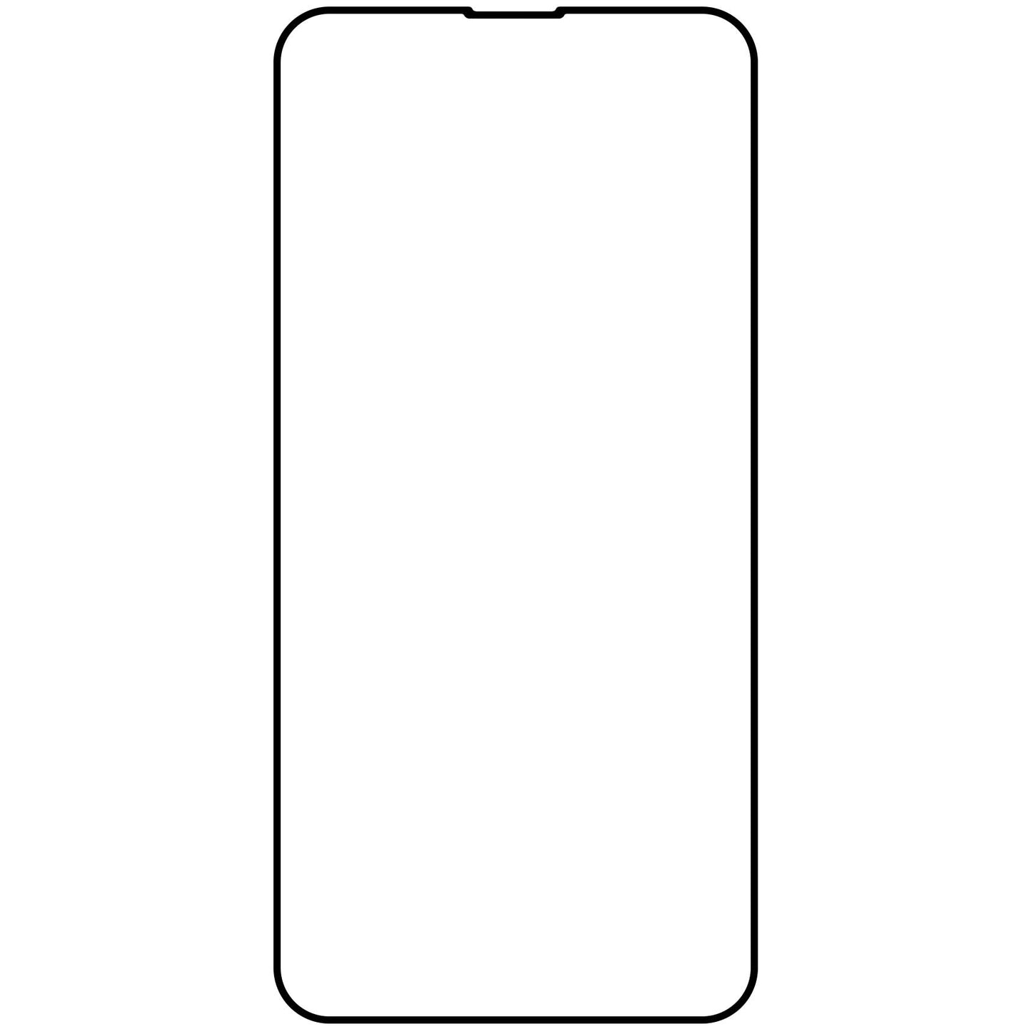 Schutzfolie Veason PRO für Apple iPhone 17e / 16e / 14 / 13 Pro, gehärtetes Glas, Full Glue, 6D, Schwarz