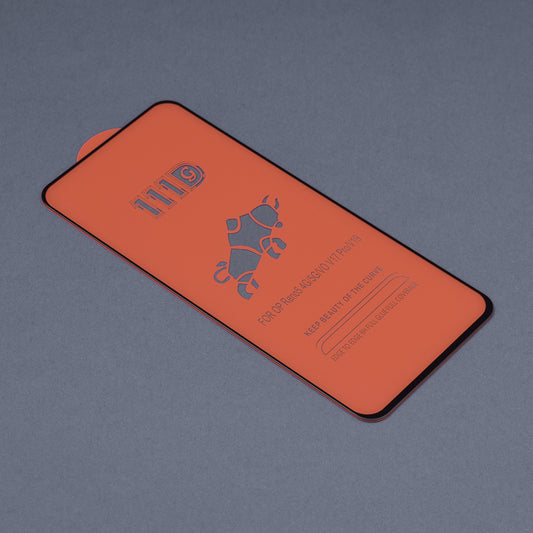 Techsuit Displayschutzfolie für OnePlus Nord 2T / Nord CE 5G / Nord 2 5G, gehärtetes Glas, Full Glue, 111D, Schwarz