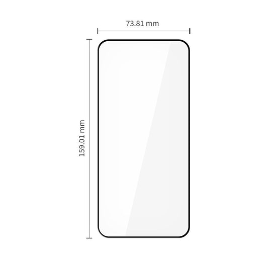 Schutzfolie Tech-Protect FIT+ für Xiaomi Redmi Note 15 Pro 5G, Gehärtetes Glas, Vollverklebung, Set mit 2 Stück, 2.5D, Schwarz