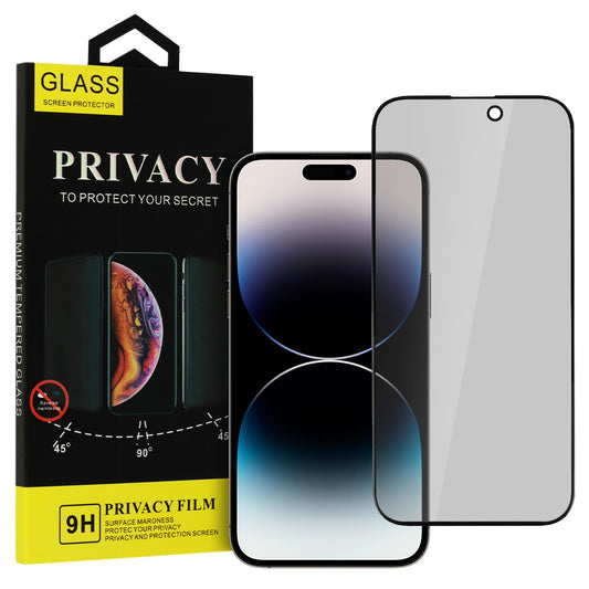 OEM Datenschutz OEM Displayschutzfolie für Apple iPhone 15 Pro, Vollverklebung, Glas geschützt, Vollverklebung