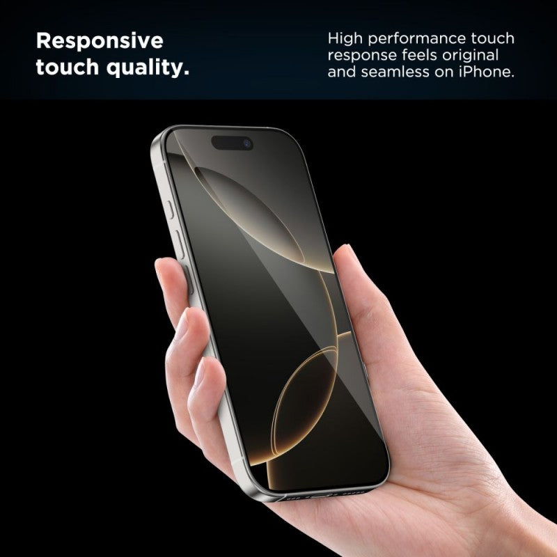 Schutzfolie Tech-Protect Quick Set+ für Apple iPhone 17e / 16e / 14 / 13 Pro, Gehärtetes Glas, Vollverklebung, Set mit 2 Stück, Schwarz