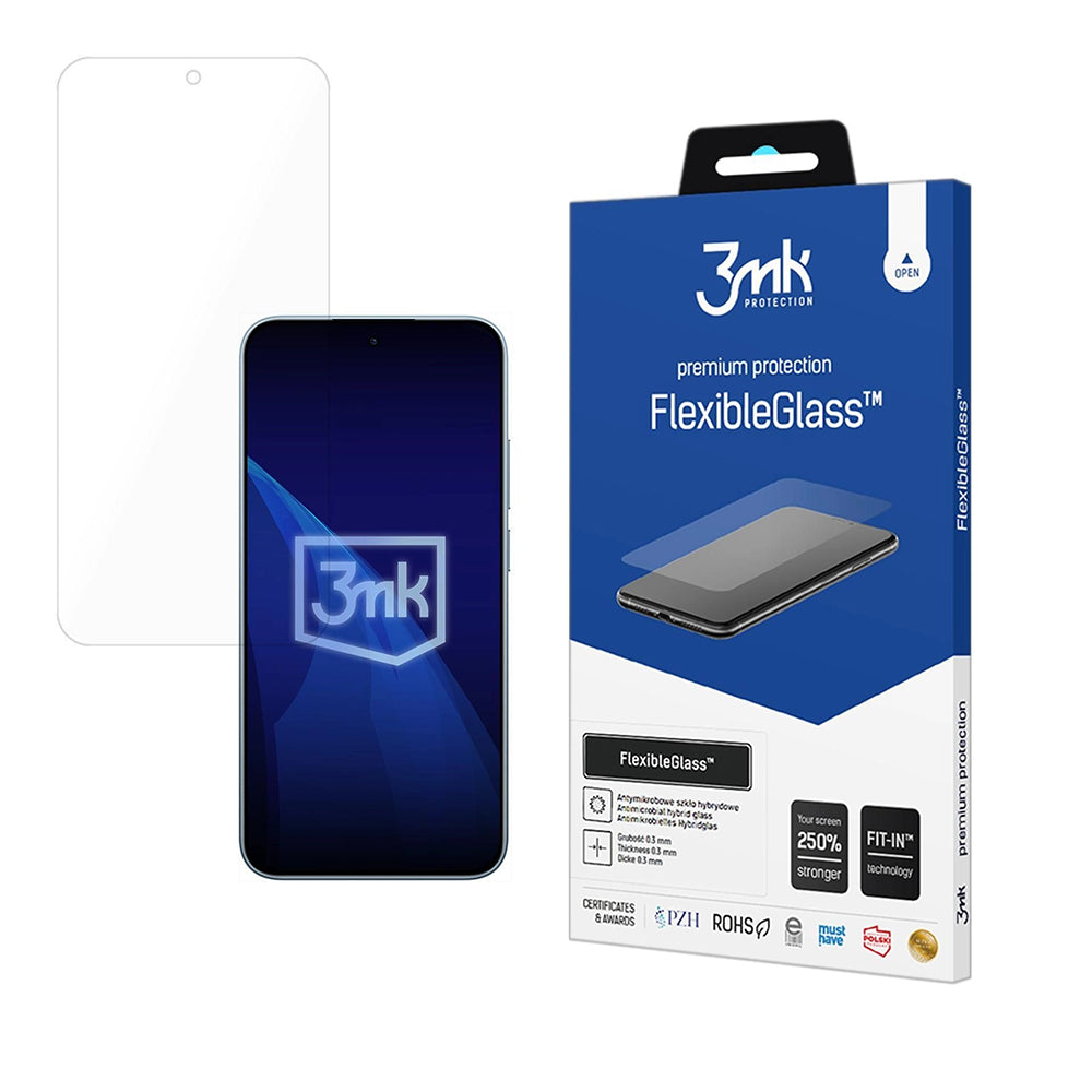 Schutzfolie 3MK FlexibleGlass für Xiaomi Redmi Note 15 Pro 5G, Flexibles Glas, Vollverklebung, Transparent