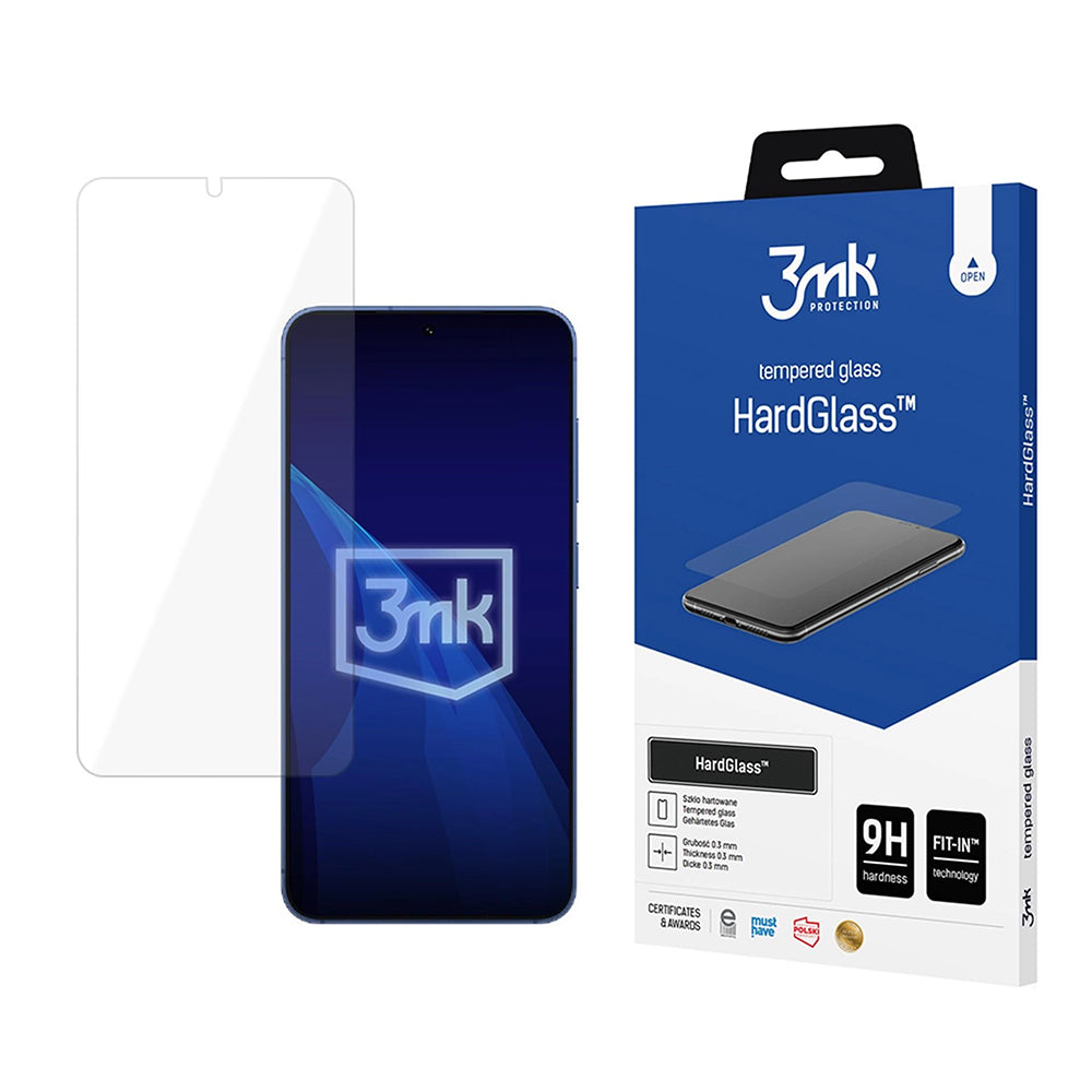 Schutzfolie 3MK HardGlass für Samsung Galaxy S26 S942, gehärtetes Glas, Vollkleber