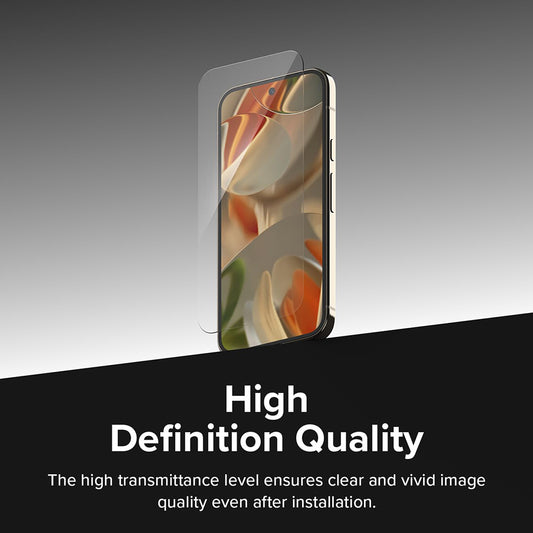 Ringke Easy Slide Displayschutzfolie für Google Pixel 9 / 9 Pro, Glas geschützt, Vollverklebung, Set 2 Stück
