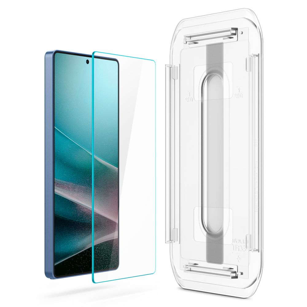 Schutzfolie Spigen GlastR EZ FIT HD für Samsung Galaxy S25 Ultra S938, Gehärtetes Glas, Vollverklebung, Set 2 Stück AGL09082